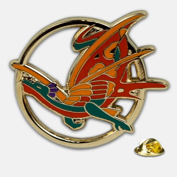 Morning Dragon Pin Badge