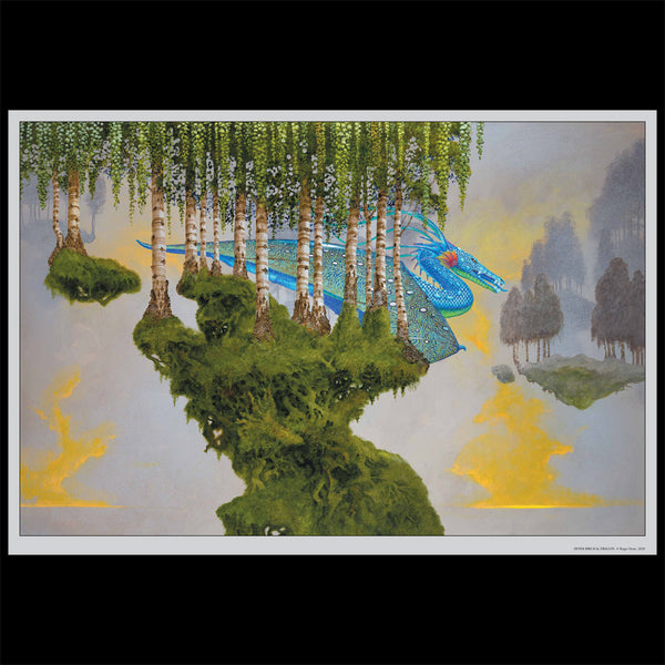 SILVER BIRCH & DRAGON POSTER (59x86CMS)
