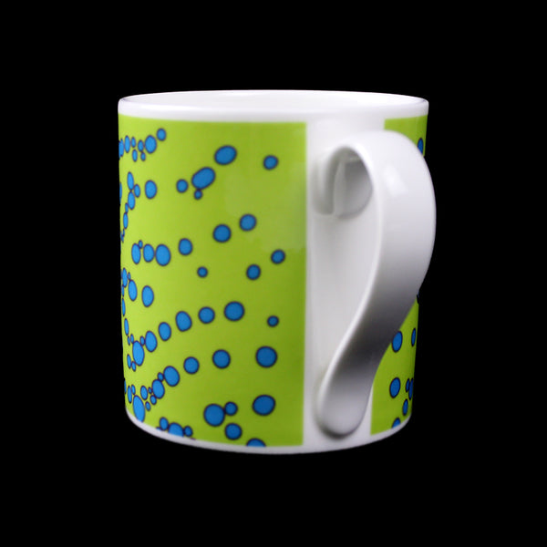 BUBBLE MUG (GREEN/BLUE SPOTS)