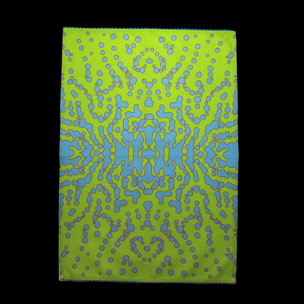 BUBBLE TEA TOWEL (GREEN/BLUE)