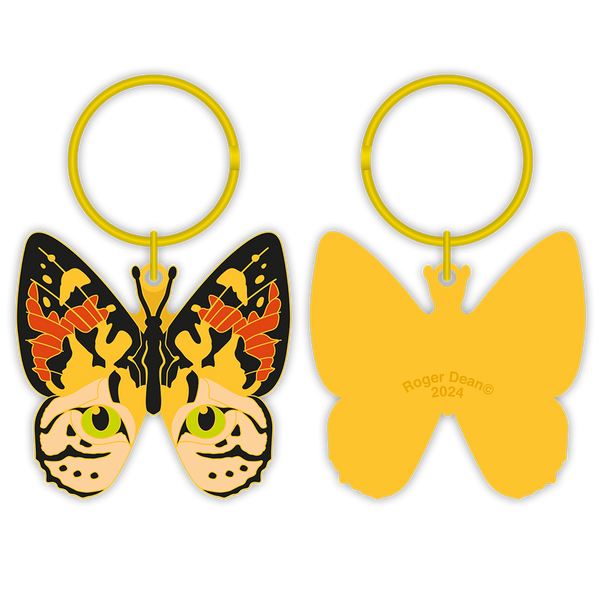 Painted Lady Butterfly Keyring 